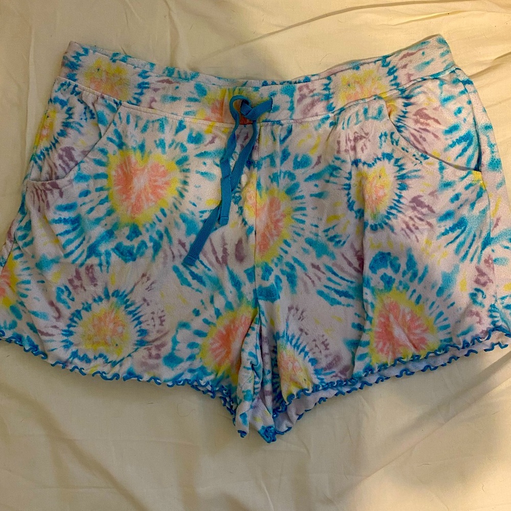 Tye dye sleep shorts